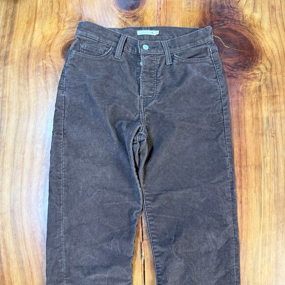 Levi's Wedgie Straight Pants Women's 28 x 8 LVC Premium Stretch Corduroy H4-9 - Picture 3 of 9